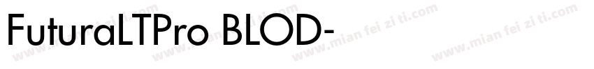FuturaLTPro BLOD字体转换